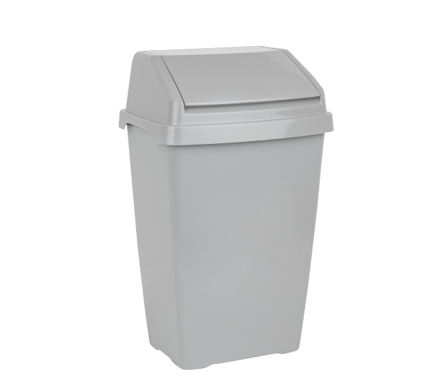 Wham Everyday 25L Lift Top Bin Cool Grey Wham Everyday 25L Lift Top Bin Cool Grey